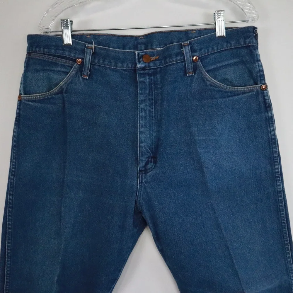 Vtg Wrangler Jeans Mens 38x30‎ 13MWZ Cowboy Cut Original Fit Western Denim USA